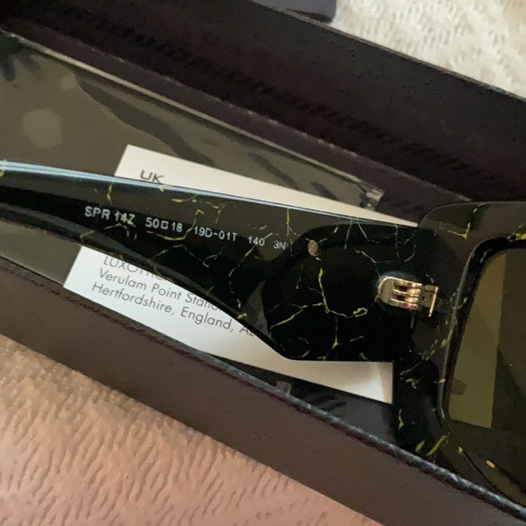 Prada Black and Green Sunglasses - Picture 9 of 10